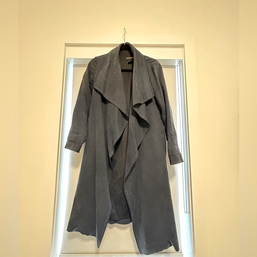 Club Monaco Ruffle Front Trench